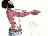 Drawing A Cartoon Boxer Childish Gambino This is America Art by Mckay Felt Gotta Be A