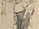 Drawing A Cartoon Cricket Cricket Middle and Leg Please 1923 Charles Grave 1886 1944