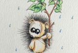 Drawing A Cartoon Hedgehog Hedgehog Illustration Apredart Drawings Rain Animals Cute
