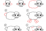 Drawing A Cartoon Lamb Pin by Nafas On Drawings Drawings Cartoon Drawings Easy Drawings
