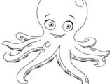 Drawing A Cartoon Octopus 12 302 Octopus Black and Octopus Black and White Images Royalty