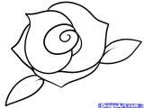 Drawing A Cartoon Rose How to Draw A Rose Step by Step Easy Google Search Draw