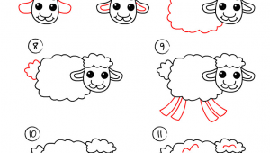 Drawing A Cartoon Sheep Pin by Nafas On Drawings Drawings Cartoon Drawings Easy Drawings