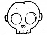 Drawing A Cartoon Skull Cartoon Halloween Skull Maske Stockvektor A C Lineartestpilot 38421015
