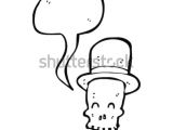 Drawing A Cartoon Skull top Hat Skull Cartoon Stock Vector Royalty Free 93018451