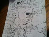Drawing A Cartoon Strip A Random Comic Strip I Made with Dusttale Sans and My Old Oc if