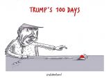 Drawing A Cartoon Strip Trump at 100 Days Cartoon Views From Around the World