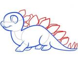 Drawing A Cartoon T-rex Dinosaurs How to Draw A Stegosaurus for Kids Drawing Lessons