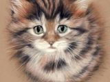 Drawing A Cute Kitten Saatchi Art Artist Vanda Valkuniene Drawing Cute Kitten Art