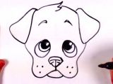 Drawing A Dog Using Shapes Draw A Dog Face Doodles Drawings Puppy Drawing Easy Drawings