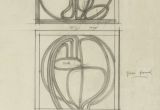 Drawing A Mackintosh Rose Charles Rennie Mackintosh 1868 1928 Design Drawings for Two
