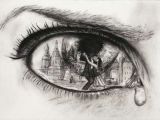 Drawing A Sad Eye Pin by Rachel Stevens On Red and Black Drawings Art Art Drawings