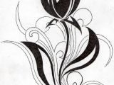 Drawing A Tulip Flowers Flower Tribal Tulip by Aglinskas Tattoo Ideas