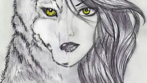 Drawing A Wolf Girl Pin by Evelyn Bone On Drawing In 2019 Drawings Art Art Drawings