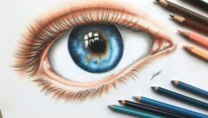 Drawing An Eye with Colored Pencils An Eye Colored Pencil Drawing by Polaara Colored Pencil