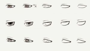 Drawing Anime Eyes Male How to Draw Anime Male Eyes Step by Step Learn to Draw and Paint