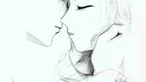 Drawing Anime Kiss Sketch Anime Kiss Wish I Could Draw This Inspiring Things Cool Art In