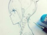 Drawing Anime Looking Up Anime Girl Drawing Side View Faces Drawi