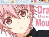 Drawing Anime Using Computer A How I Draw Anime Using Mouse On Ms Paint I A A I Youtube