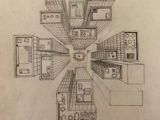 Drawing Birds Eye View City Directly Overhead Birds Eye View Perspective Drawing 6th Grade