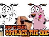 Drawing Cartoon Dogs Youtube How to Draw Courage the Cowardly Dog Youtube