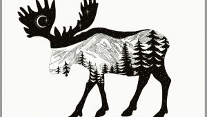 Drawing Cartoon Mountains Moose Mountain Drawing Using Adobe Sketch the Mountain Range is