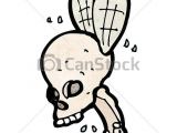 Drawing Cartoon Skulls Spooky Skull Fly Cartoon