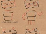 Drawing Cartoons 1 Learn How to Draw Cartoon Robots From Letter E Shape with Simple