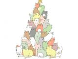Drawing Cute Christmas Tree these Cats form A Better Christmas Tree Than A normal Tree