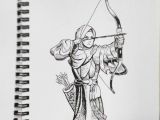 Drawing Cute Muslimah Muslimah Archer Sketch Art Drawing Manga K A R Y A