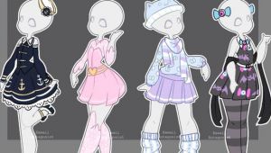 Drawing Cute Outfits Gacha Anime Gacha Outfits 16 by Kawaii Antagonist On Deviantart