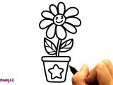 Drawing Cute Plants How to Draw Cute Flowers for Kids Coloring with Colored Marker