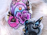 Drawing Diamond Heart Neo Traditional Sweet Girly Tattoo Design Magical Water