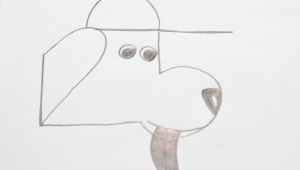 Drawing Dog Using Numbers How to Make the Number 25 Into A Dog Wearing A Cap 8 Steps