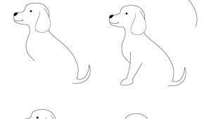 Drawing Dog with Numbers Drawing Animals Step by Step Children Coloring Pages Printable