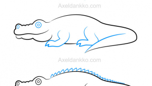 Drawing Easy Alligator How to Draw A Crocodile Comment Dessiner Un Crocodile Art How