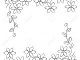 Drawing Easy Border Designs Drawing Easy Border Designs Border Design with Flower In Sketch