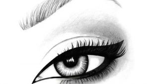 Drawing Eye Makeup On Hand Hand Drawn Illustration Of An Mac Eyeliner Using Pen Pencil and