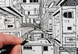 Drawing Eye Perspective How to Draw 1 Point Perspective Draw 3d Buildings Youtube