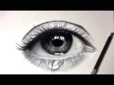 Drawing Eyes Charcoal Tutorial How to Draw Shade A Realistic Eye and Teardrop with