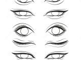 Drawing Eyes for Cartoons Eye Cartoon Line Sketch Shape Design Abstract Illustration Stock