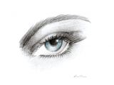 Drawing Eyes On Hand Eye Print Blue Eye Art Hand Made Pencil Drawing Printable Art