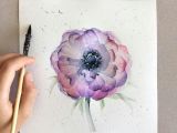 Drawing Flowers Aquarelle Free Hand Watercolor Drawing D Again I Don T Know the Name Of the