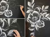 Drawing Flowers Chalk How to Create A Gorgeous Chalk Mural Like An Instagram Pro Via Brit