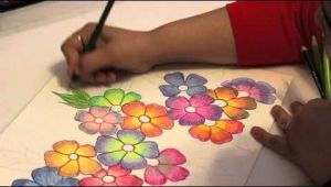 Drawing Flowers Colored Pencils Gradient Flowers Color Pencil Tutorial Youtube Art Stuff