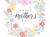Drawing Flowers for Mother S Day Happy Mothers Day Typography Happy Mothers Day Hand Drawn