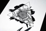Drawing Flowers In Pen Art Drawing Flowers Hipster Sketch Triangle Amazing