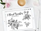 Drawing Flowers Procreate Procreate Floral Brushes Procreate Brushes Flower Brushes Stamp