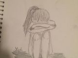 Drawing Girl Tears Easy and Beautiful Pencil Drawings Sad Girl Crying Drawing Sketch My