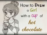 Drawing Girl with Starbucks Drawing Tutorial A How to Draw A Girl with A Cup Of Hot Chocolate